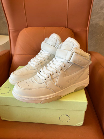 Off-White™ Out of Office high-top leather sneakers