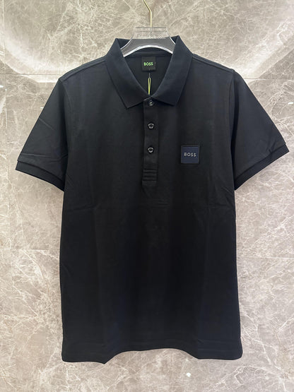 Hugo Boss classic black polo shirt with logo detail