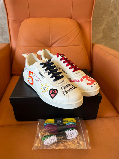 Chanel x Pharrell limited edition graffiti sneakers