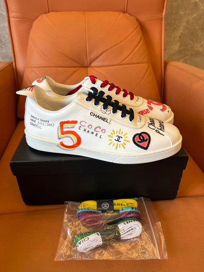 Chanel x Pharrell limited edition graffiti sneakers