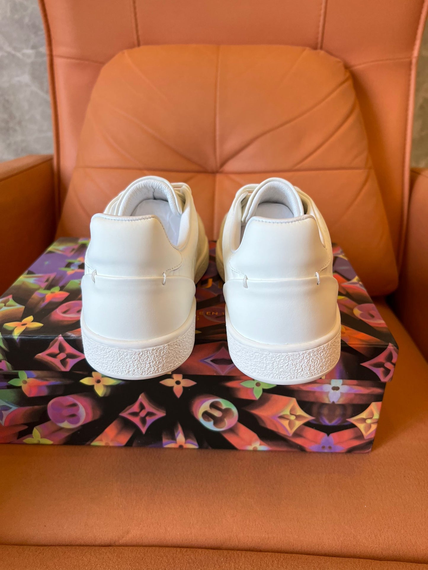 Louis Vuitton Luxembourg monogram embossed sneakers