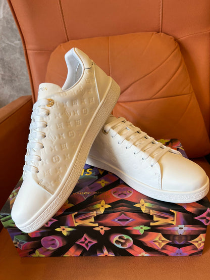 Louis Vuitton Luxembourg monogram embossed sneakers