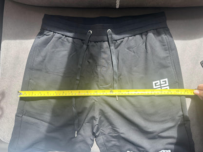 Givenchy black logo-print drawstring shorts