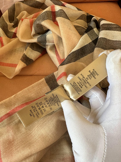 Burberry classic check pattern scarf