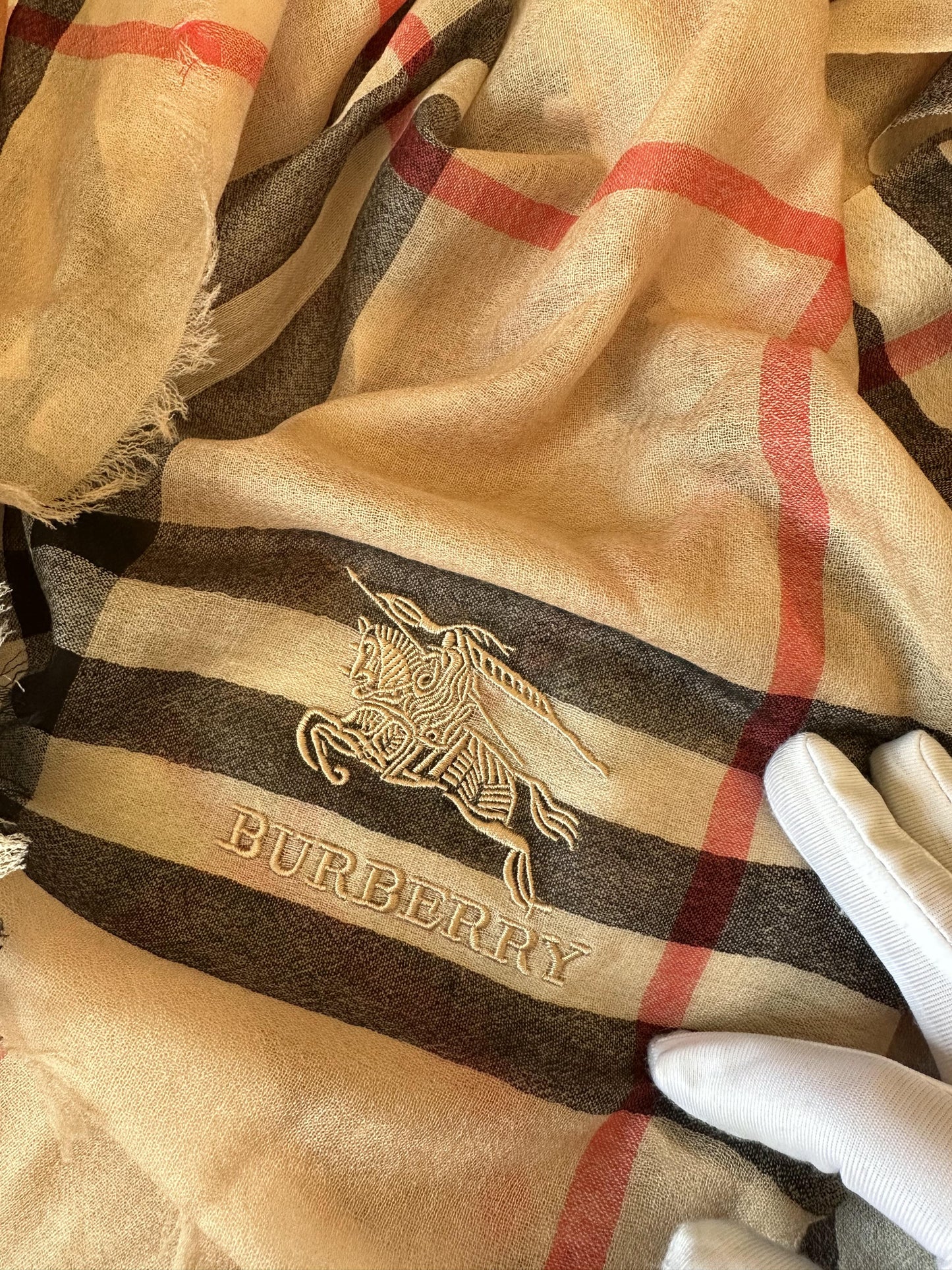 Burberry classic check pattern scarf