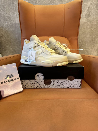 Air Jordan 4 x Off-White "Sail"