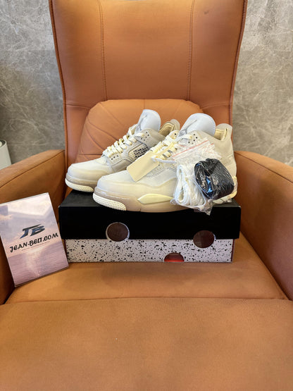 Air Jordan 4 x Off-White "Sail"