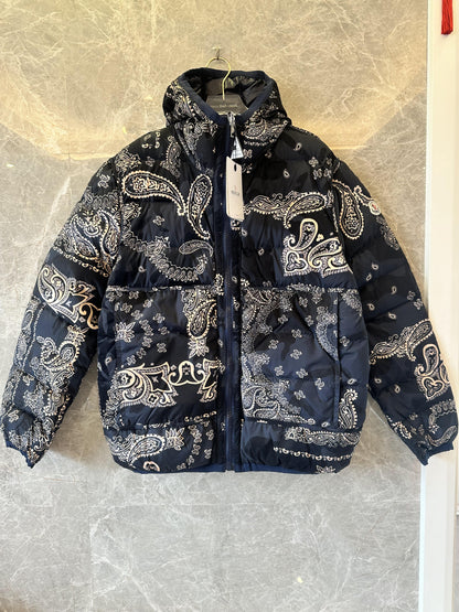 Moncler Paisley print down jacket