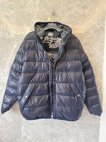 Moncler Paisley print down jacket