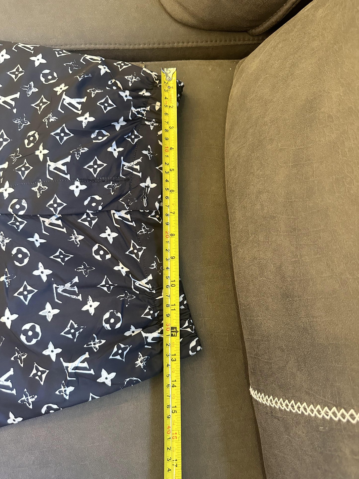 Louis Vuitton monogram print jogger pants