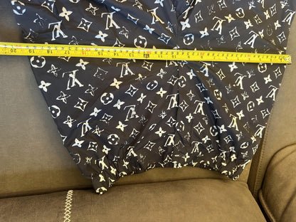 Louis Vuitton monogram print jogger pants