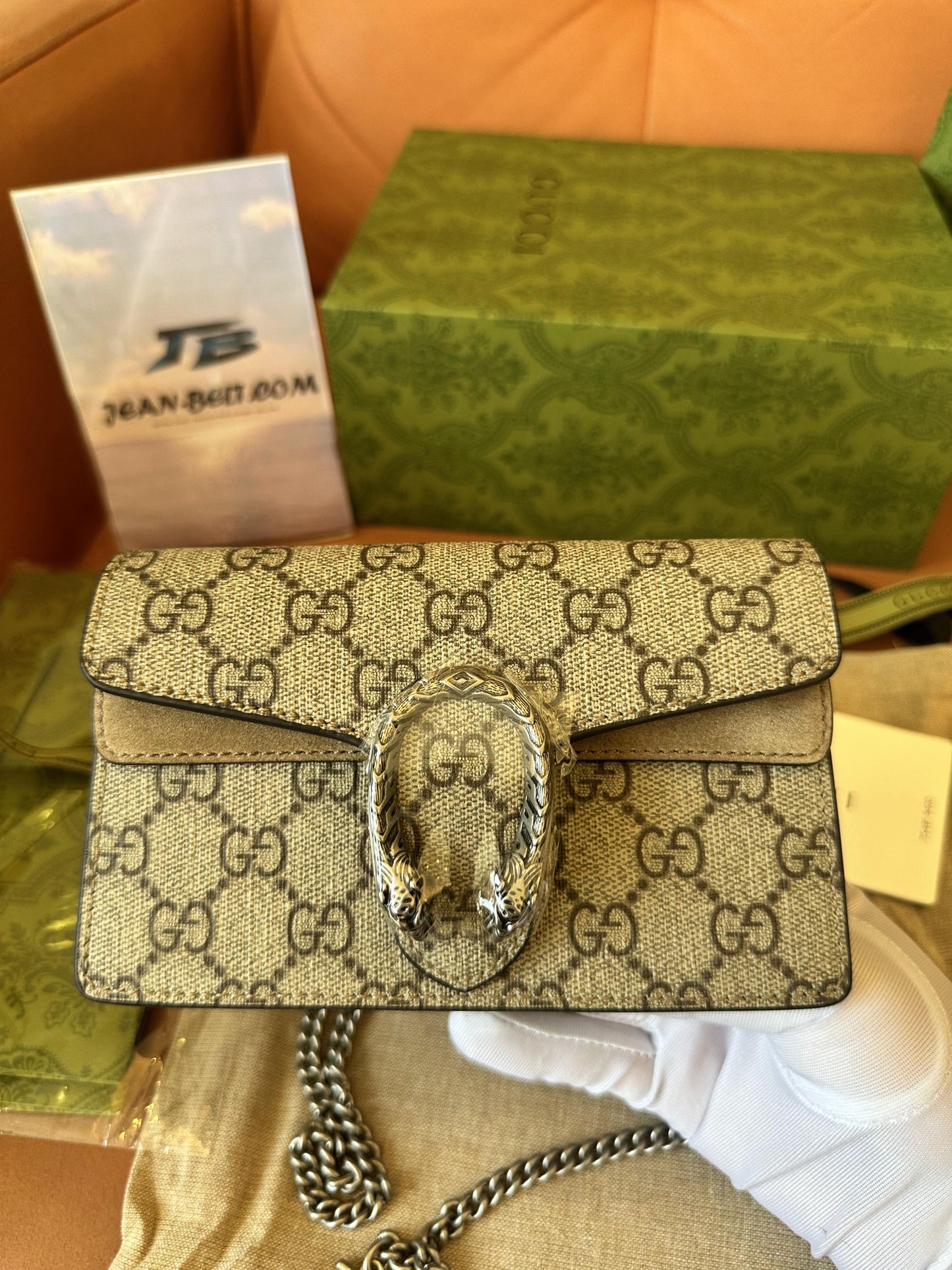 Gucci dionysus gg supreme super mini crossbody bag