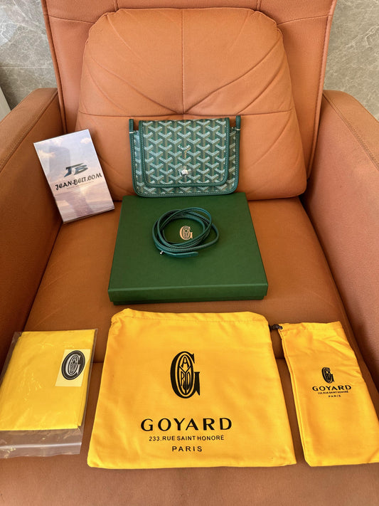 Goyard pony-style calfskin crossbody bag green