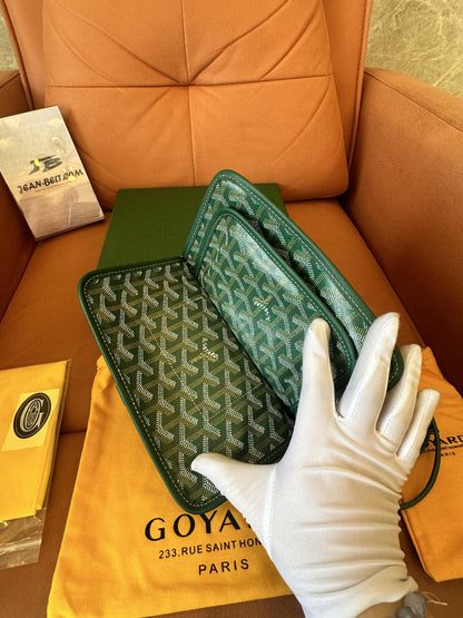 Goyard pony-style calfskin crossbody bag green