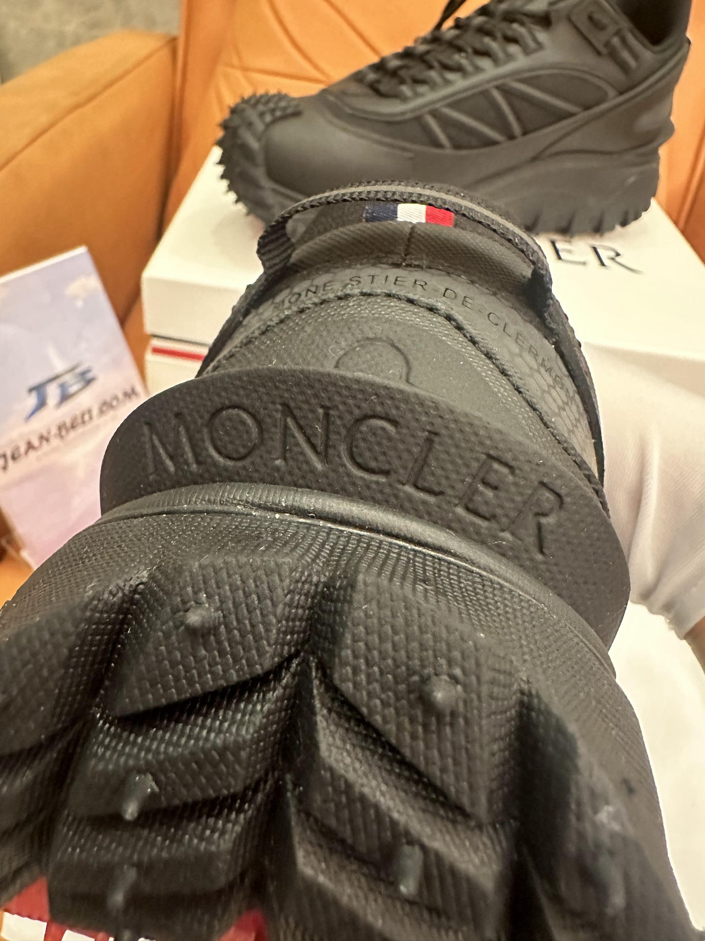 Moncler Trailgrip GTX sneakers in black with Gore-Tex