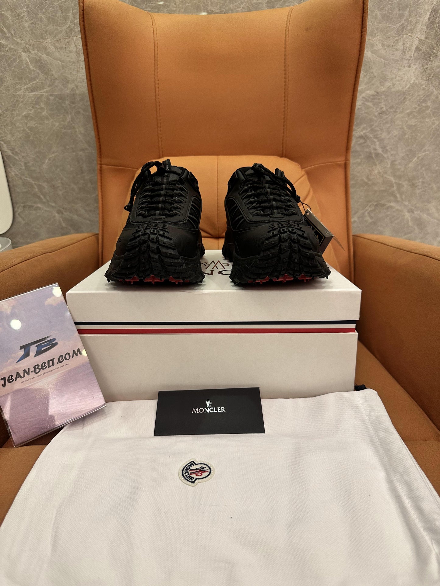 Moncler Trailgrip GTX sneakers in black with Gore-Tex