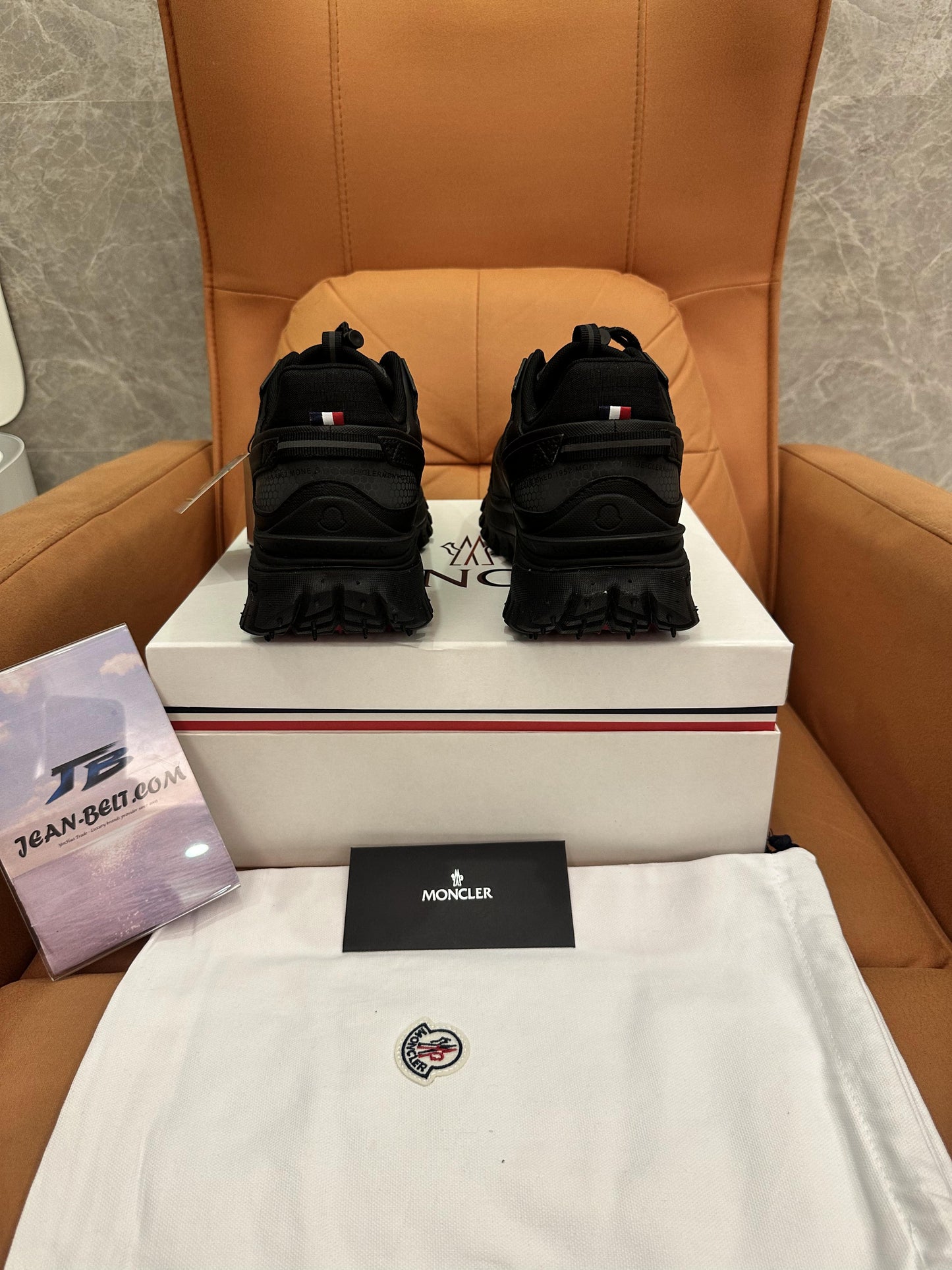 Moncler Trailgrip GTX sneakers in black with Gore-Tex