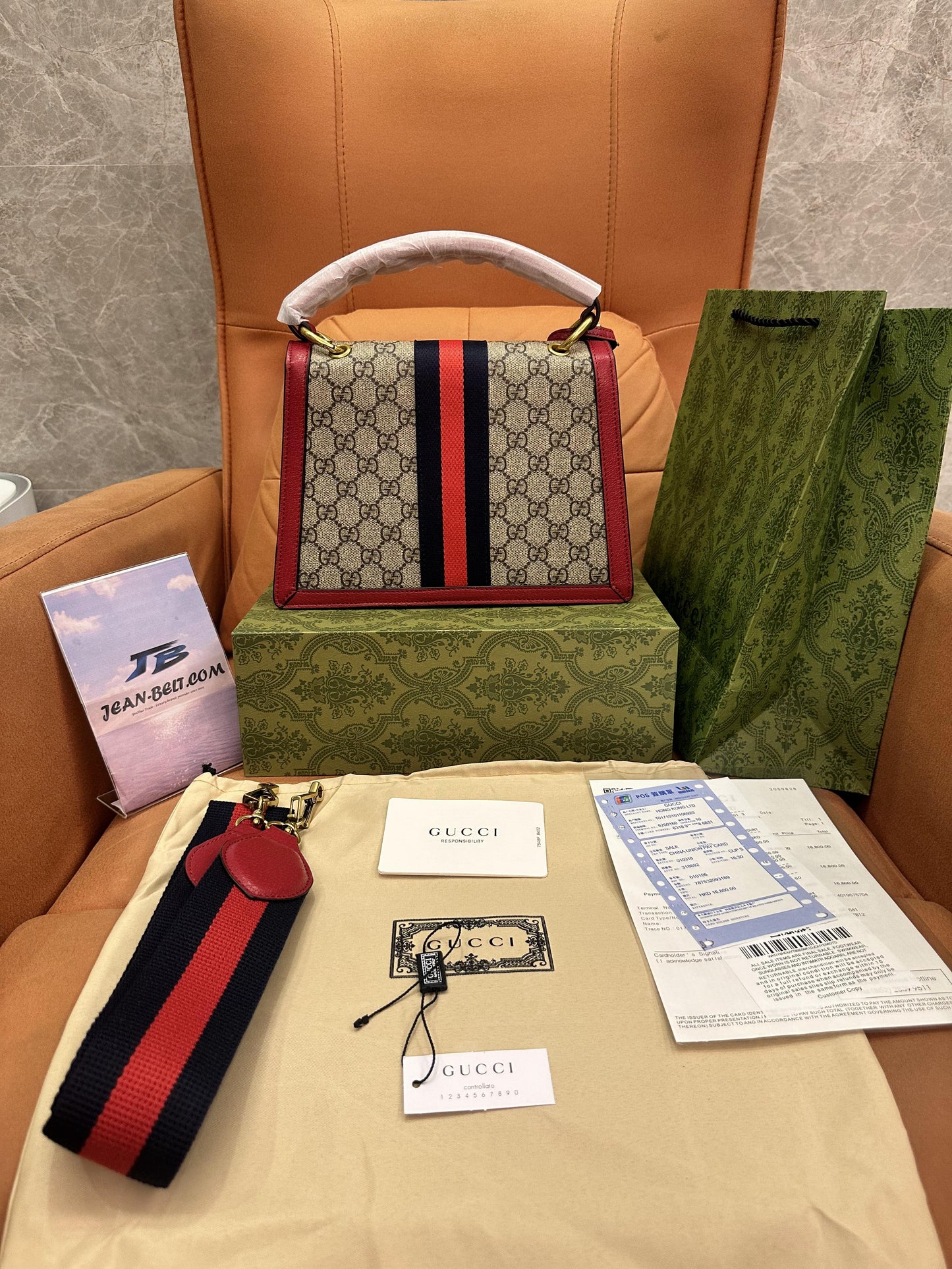 Gucci queen margaret vinyl handbag