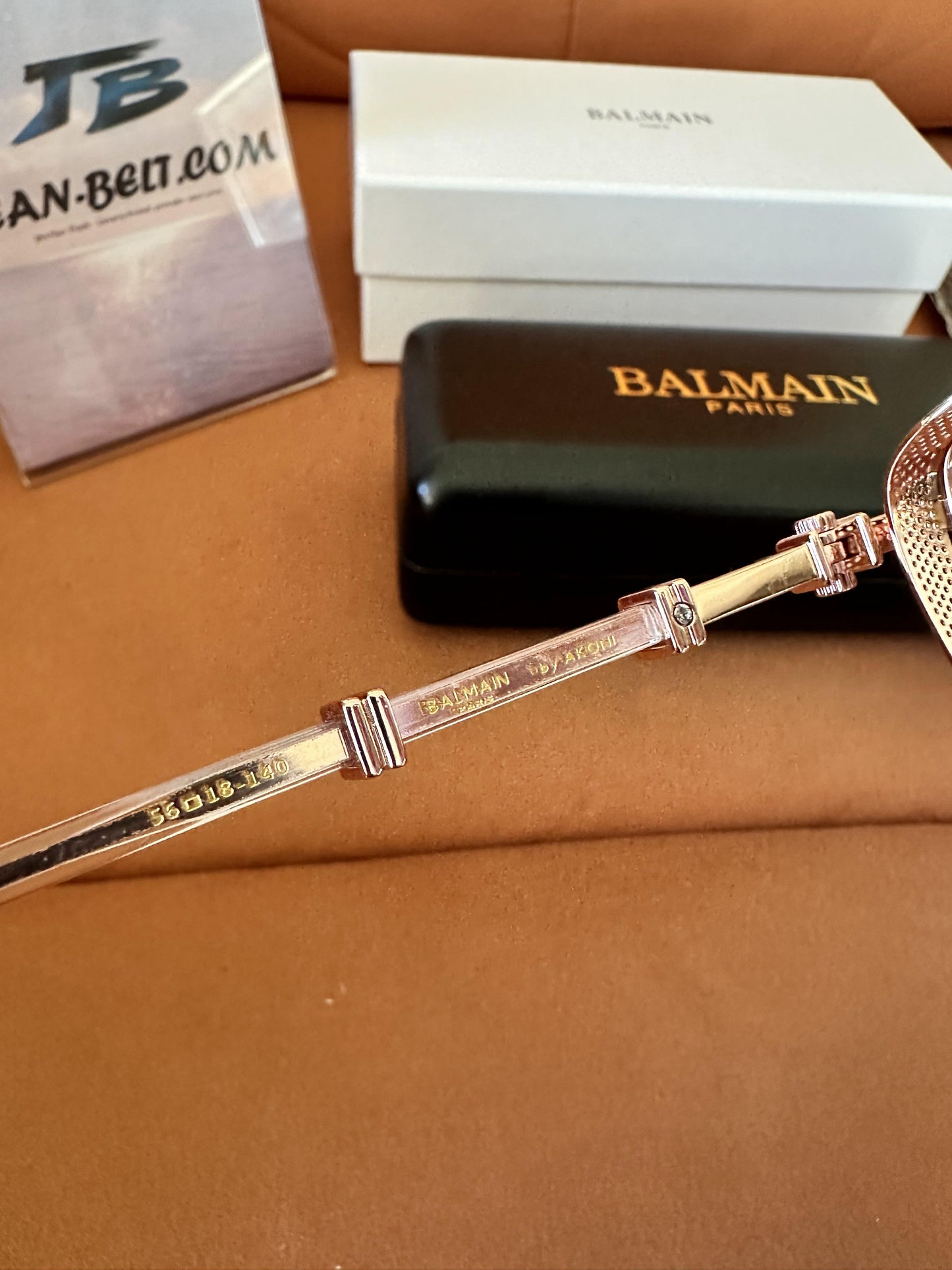 Balmain B-Vintage eyeglasses - rose gold frame