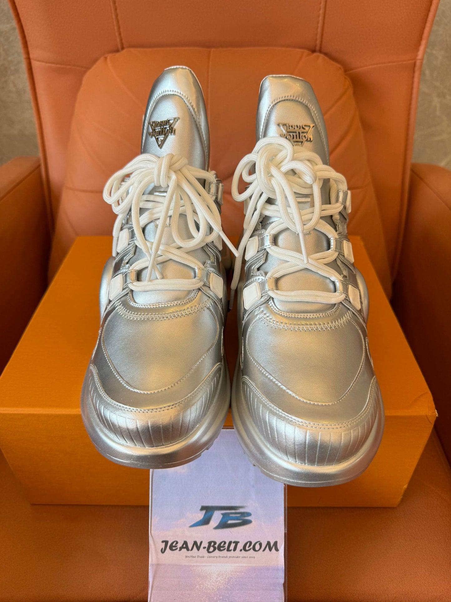 Louis Vuitton Archlight sneakers in metallic silver