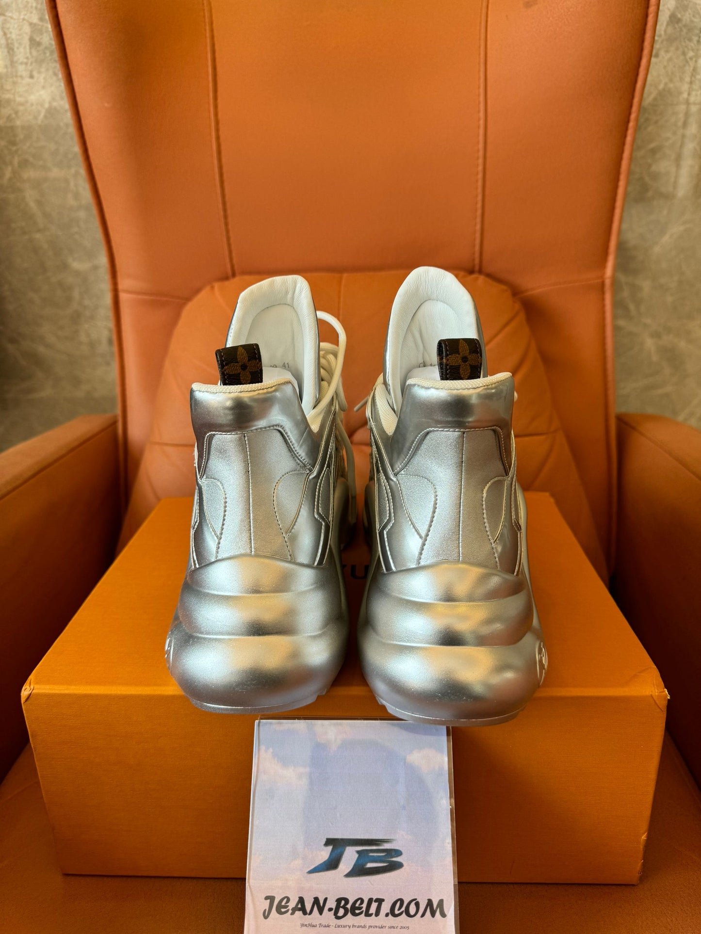 Louis Vuitton Archlight sneakers in metallic silver