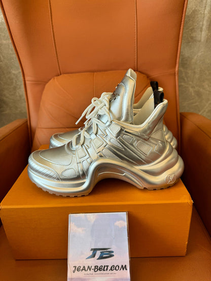 Louis Vuitton Archlight sneakers in metallic silver