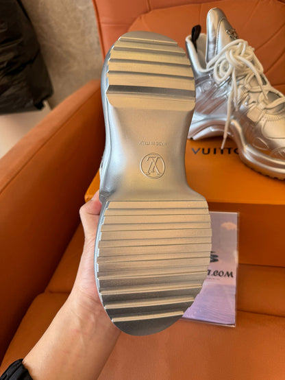 Louis Vuitton Archlight sneakers in metallic silver