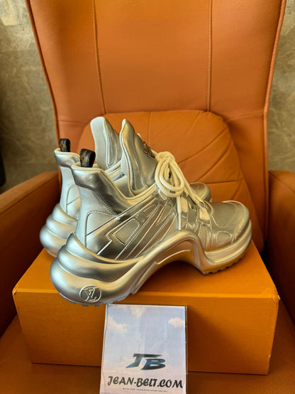 Louis Vuitton Archlight sneakers in metallic silver