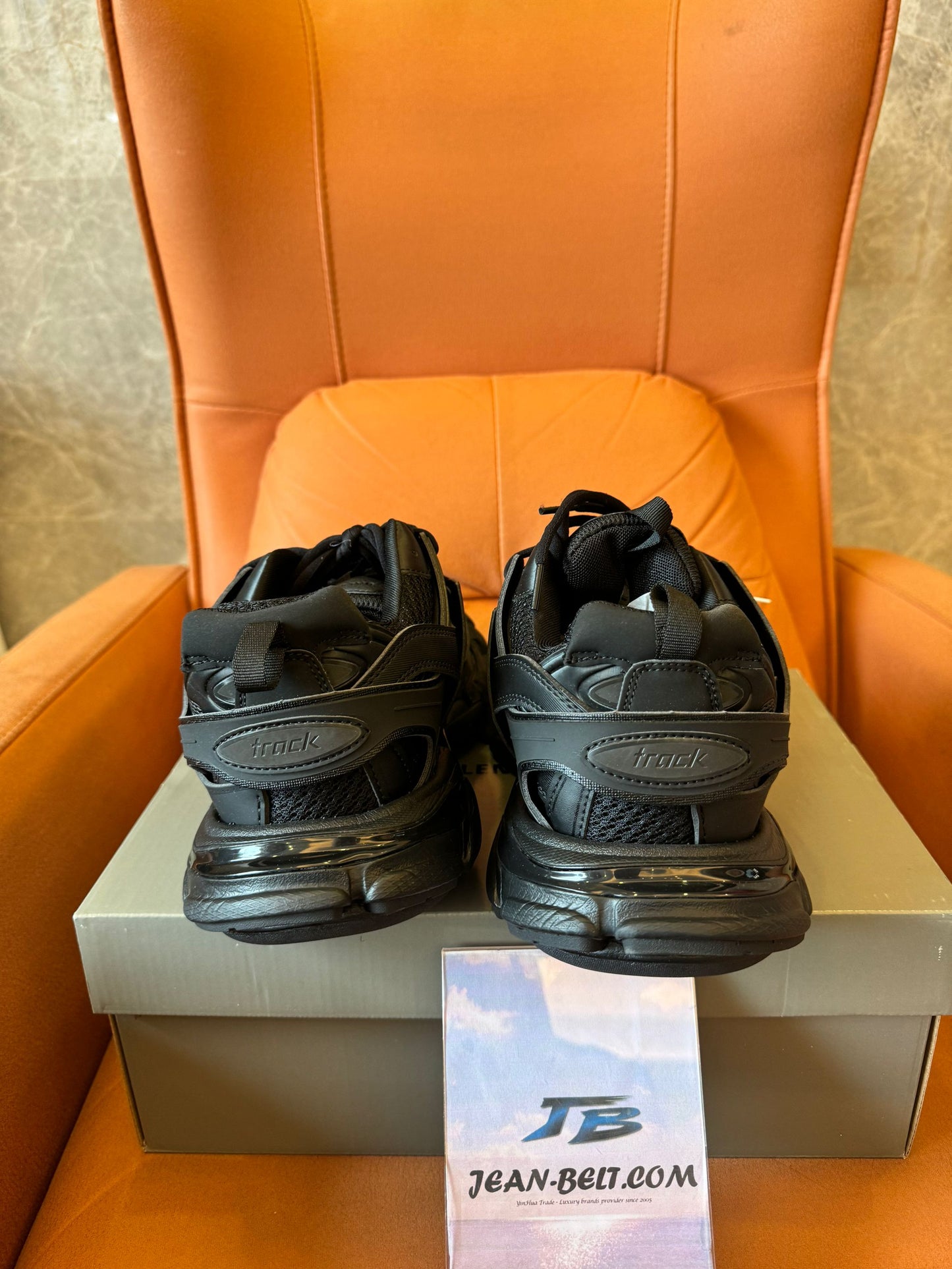 Balenciaga Track 2 all-black mesh & nylon sneakers