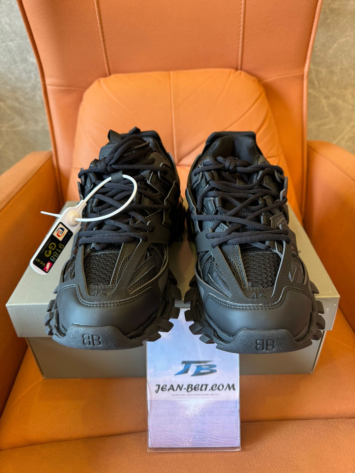 Balenciaga Track 2 all-black mesh & nylon sneakers