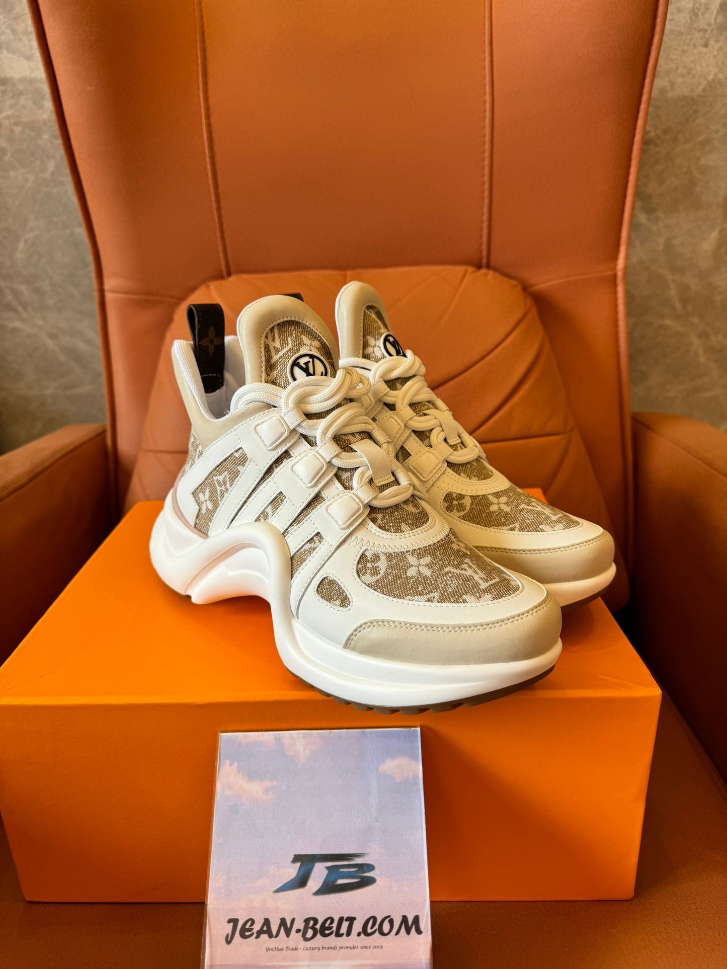 Louis Vuitton Archlight sneakers in beige monogram canvas