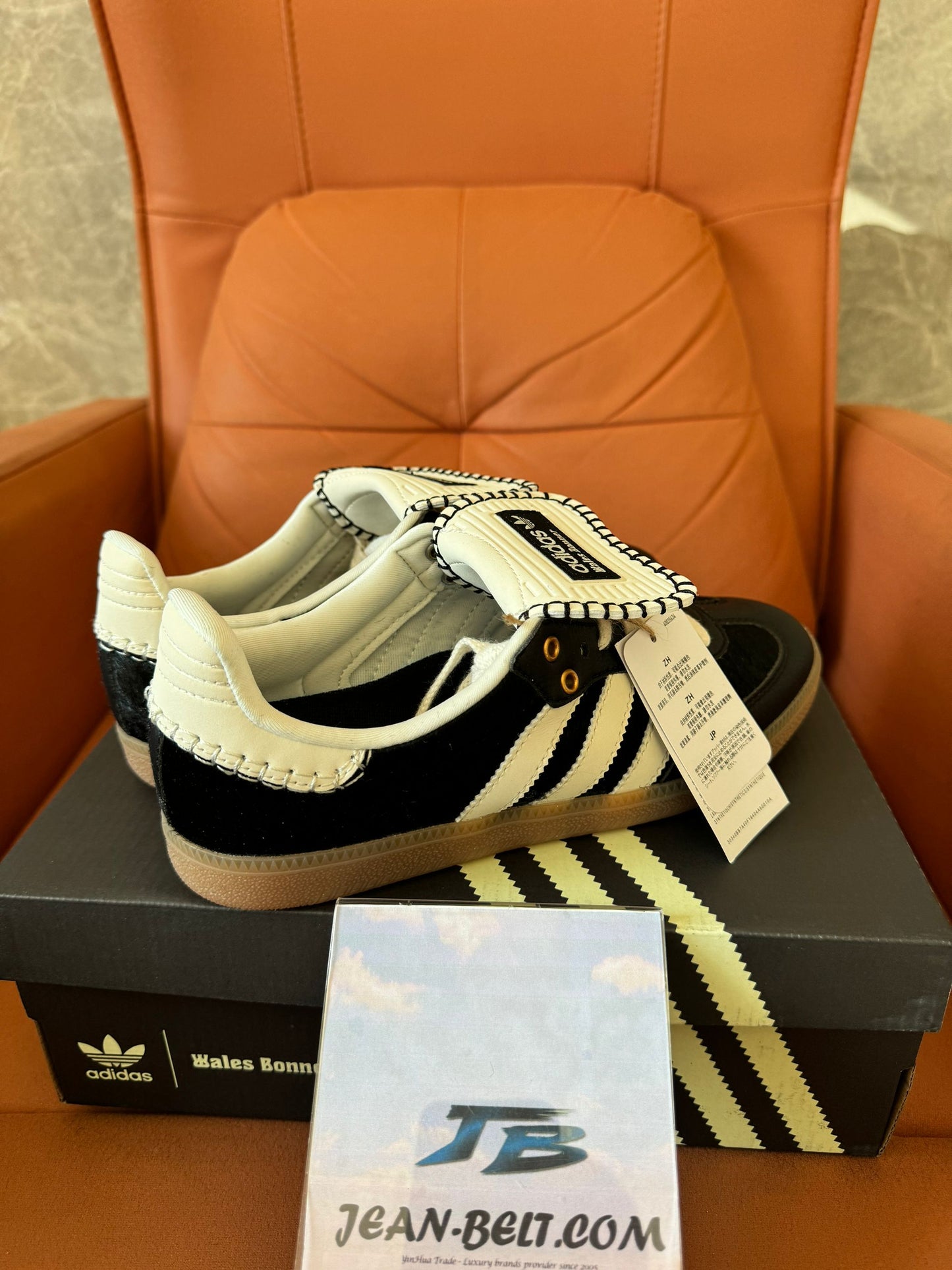 Adidas Originals Wales Bonner Samba low sneakers - black & white