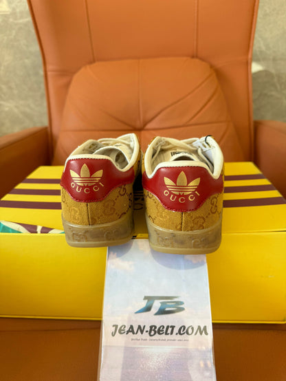 Adidas x Gucci Gazelle monogram brown sneakers