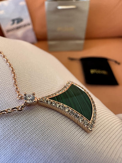 Bvlgari green serpenti viper necklace