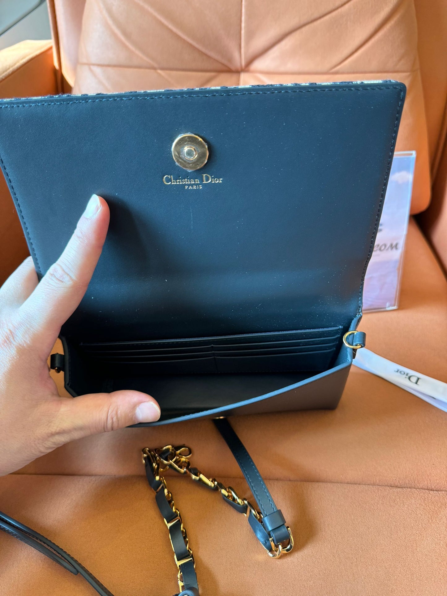 Dior CD signature mini bag blue