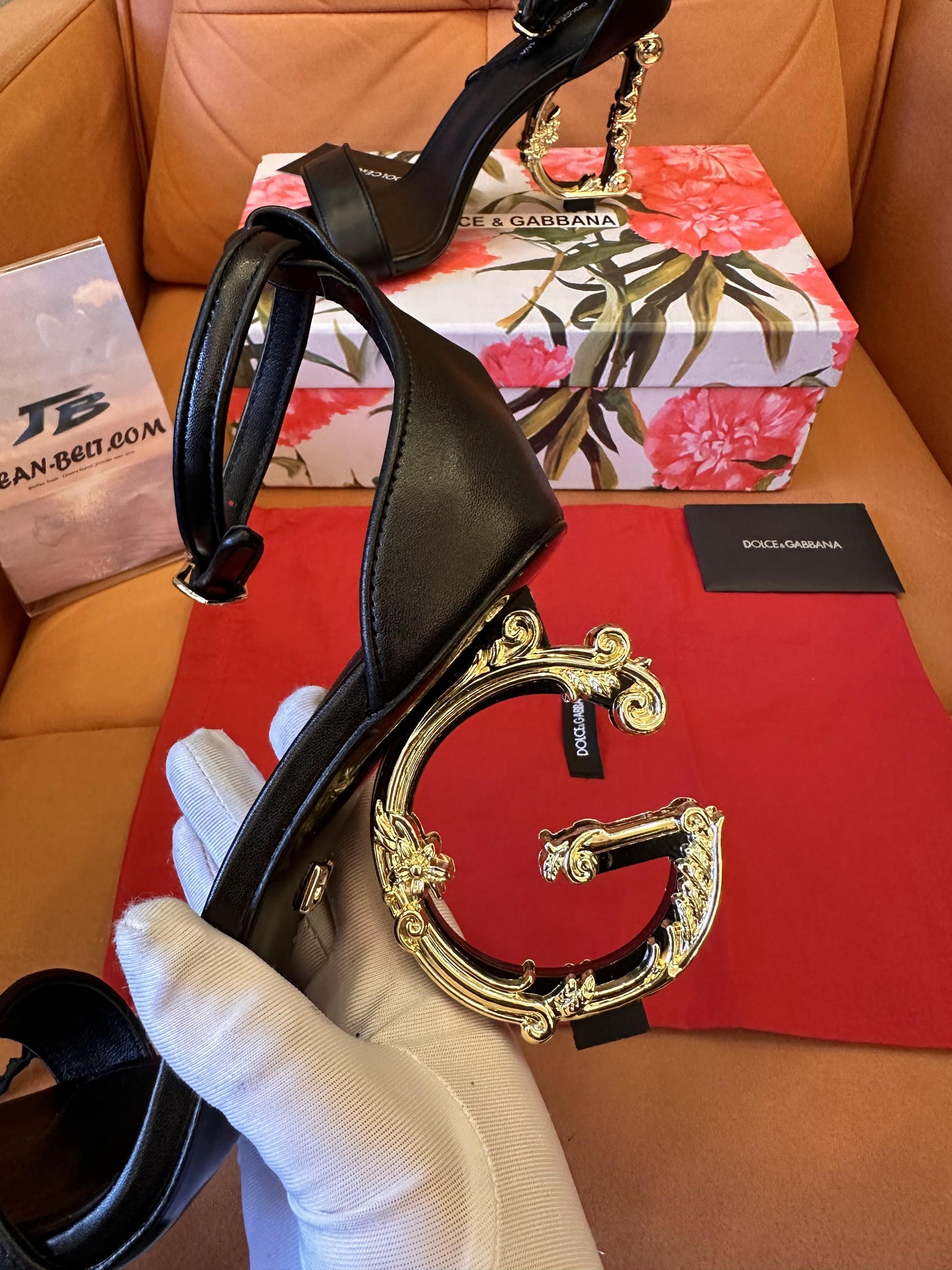 Dolce & Gabbana women's D & G sculpted high heel sandals