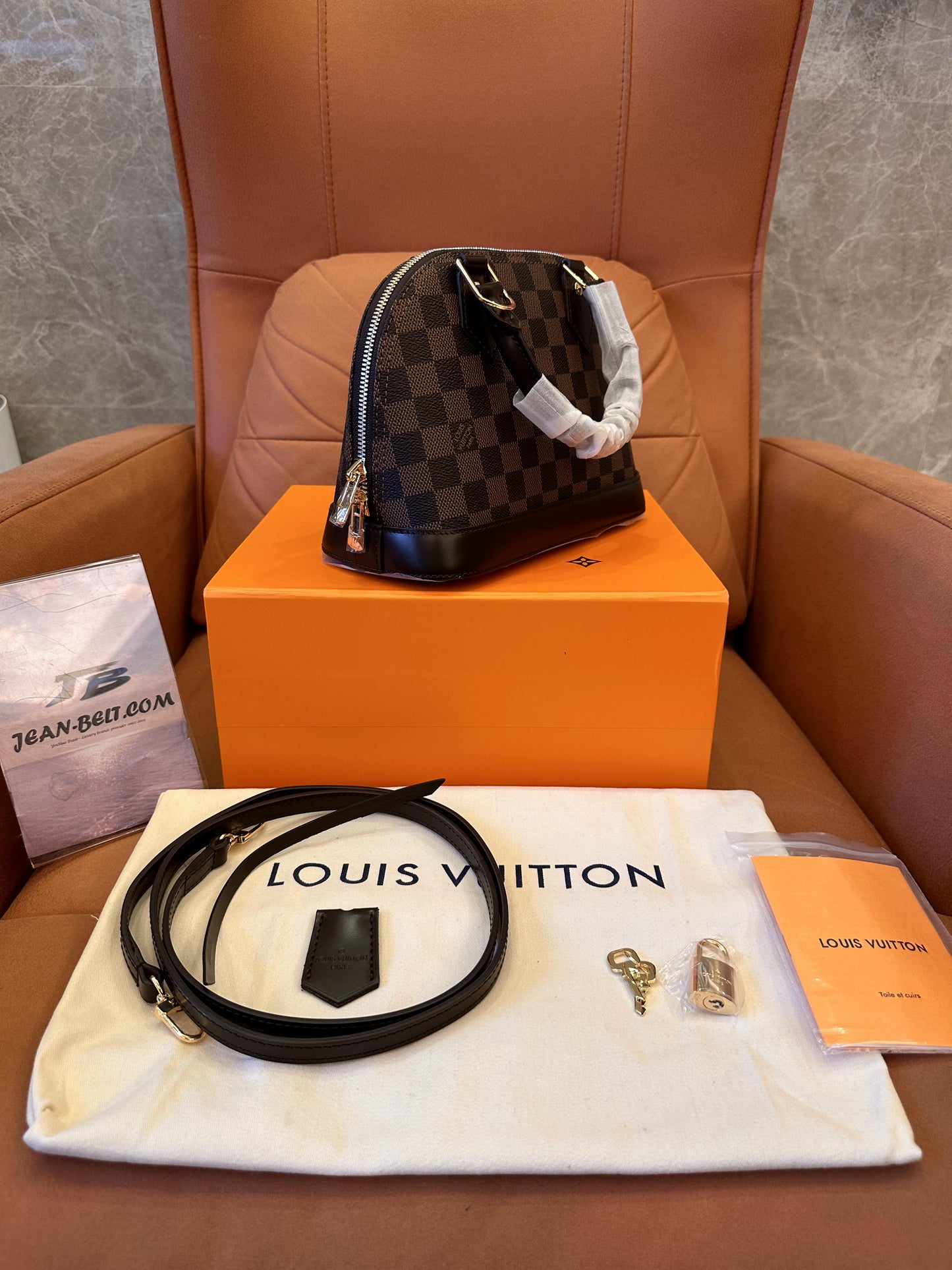 Louis Vuitton  damier ebene alma bb