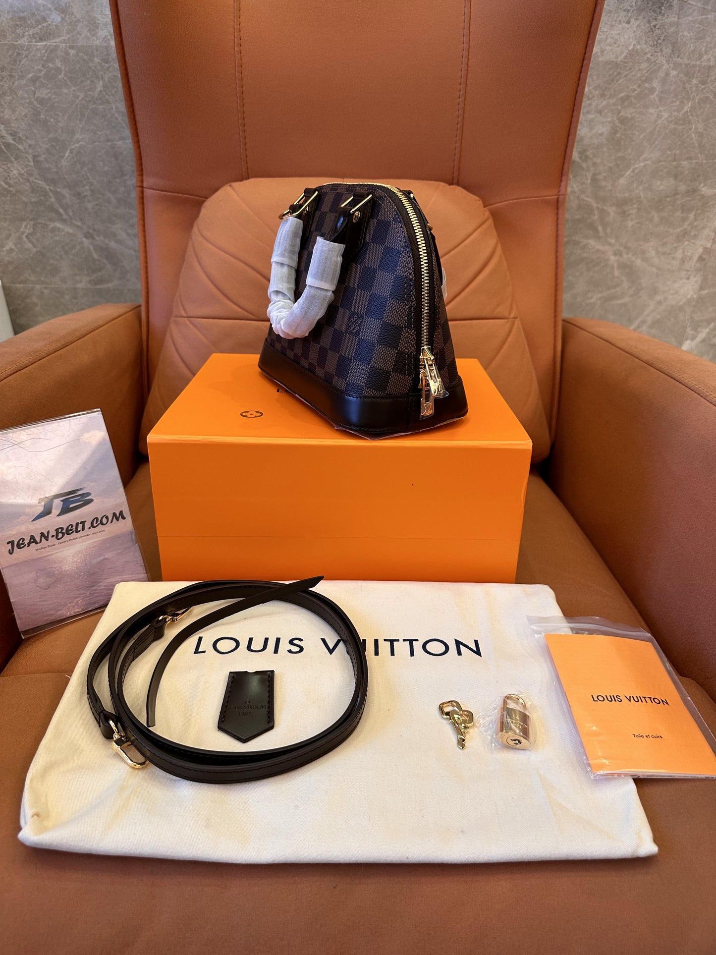 Louis Vuitton  damier ebene alma bb