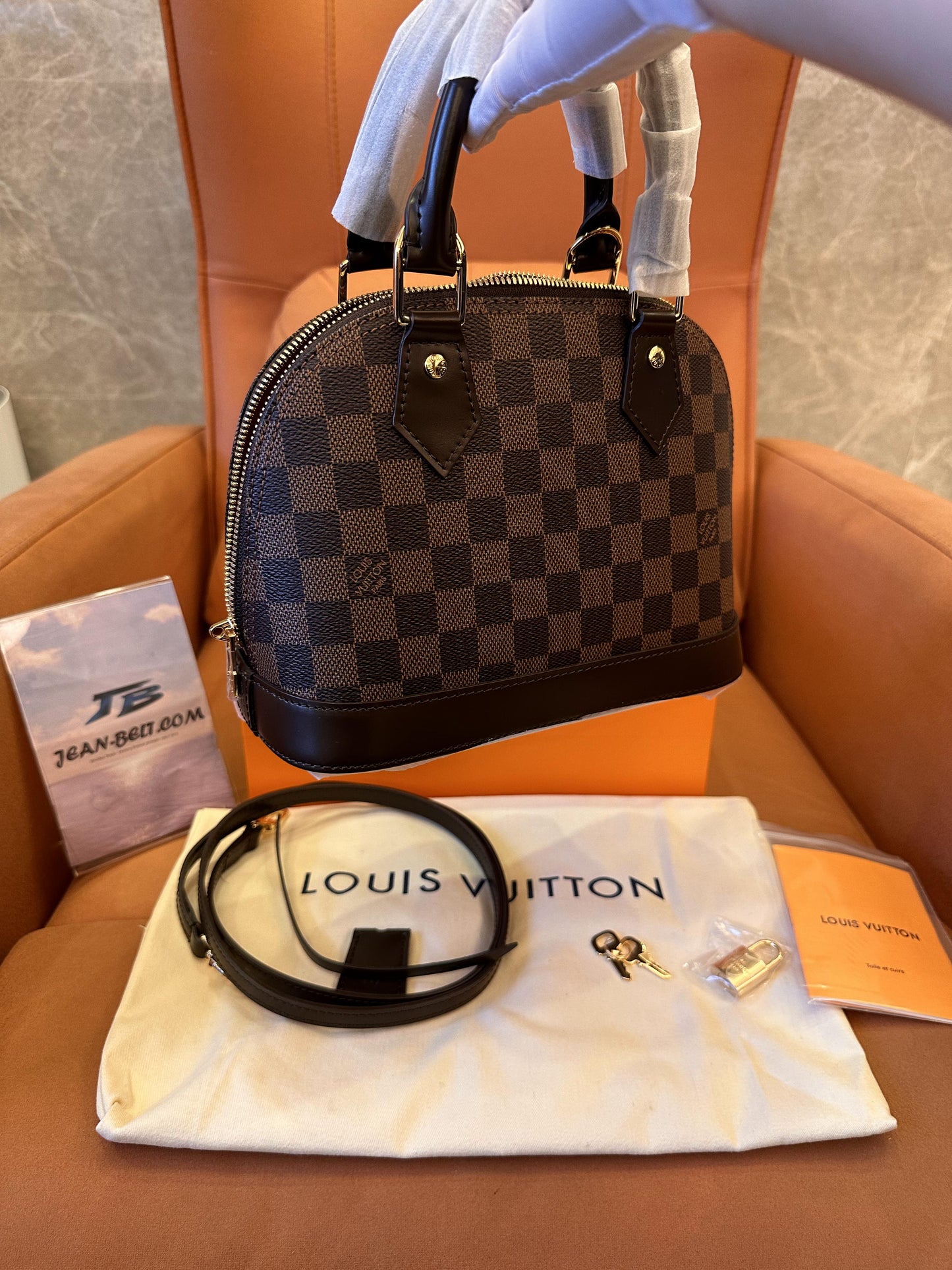 Louis Vuitton  damier ebene alma bb