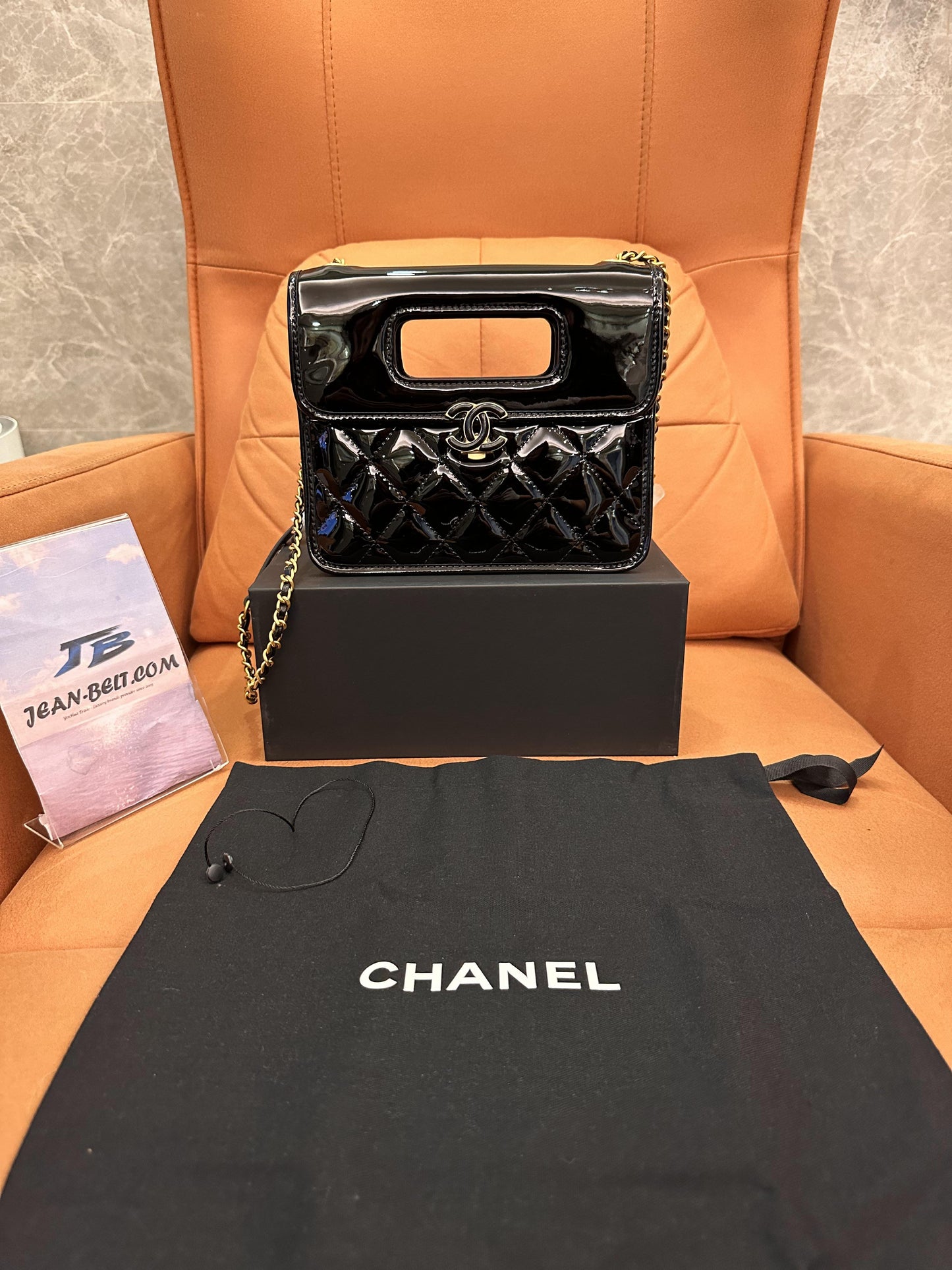 Chanel mini flap bag with top handle