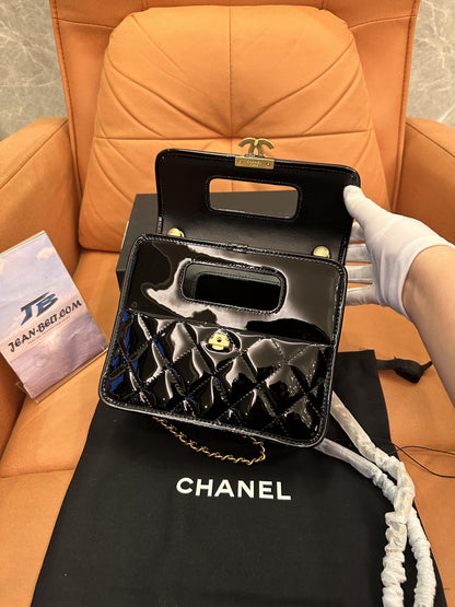 Chanel mini flap bag with top handle