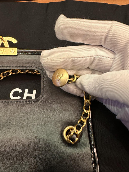 Chanel mini flap bag with top handle