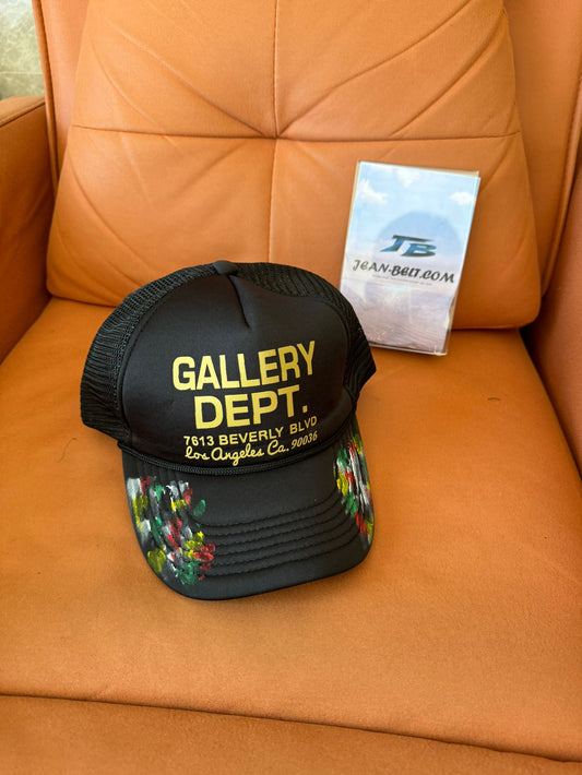 Gallery Dept. trucker hat with hand-painted design ﻿