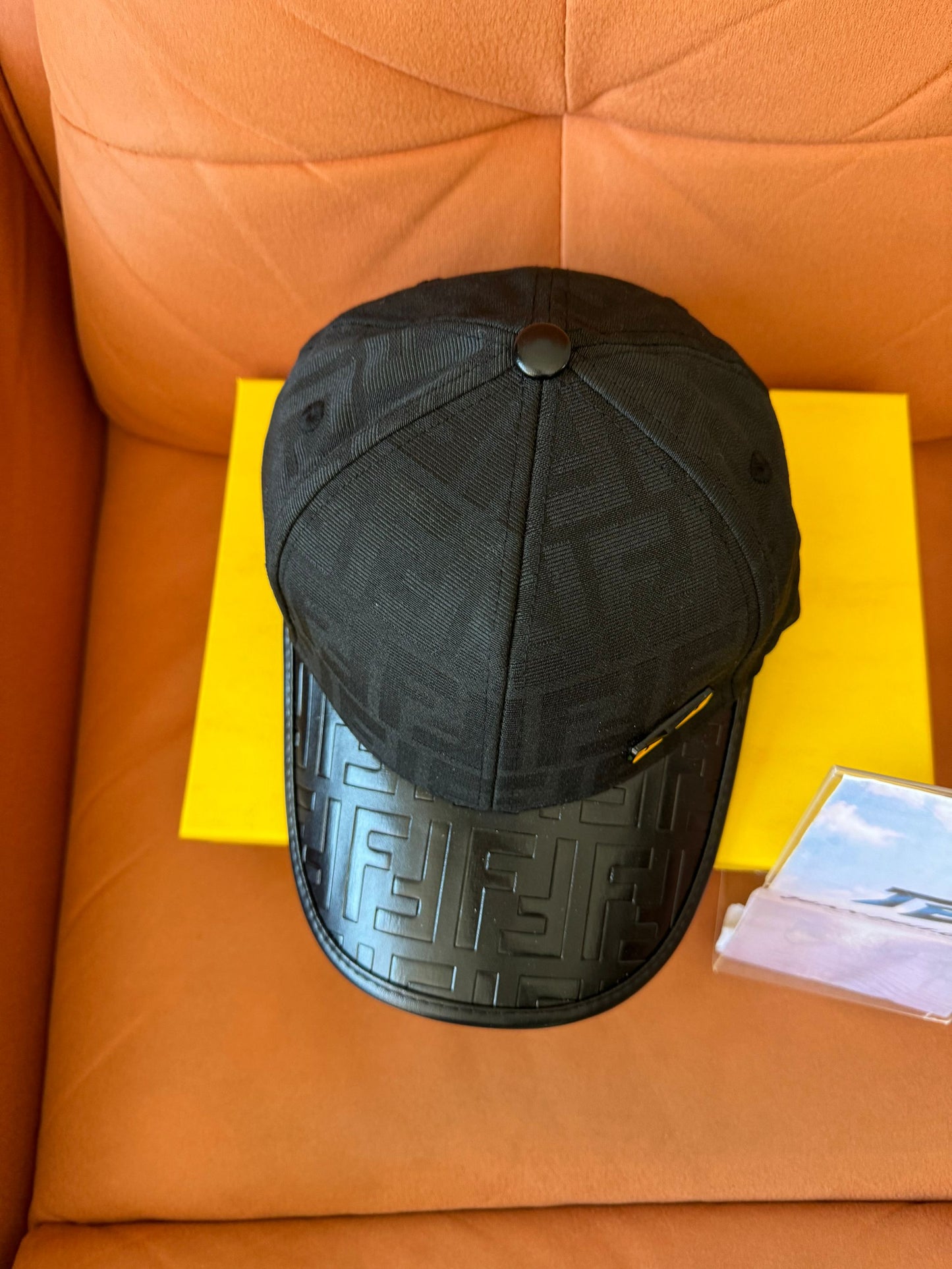 Fendi black baseball cap