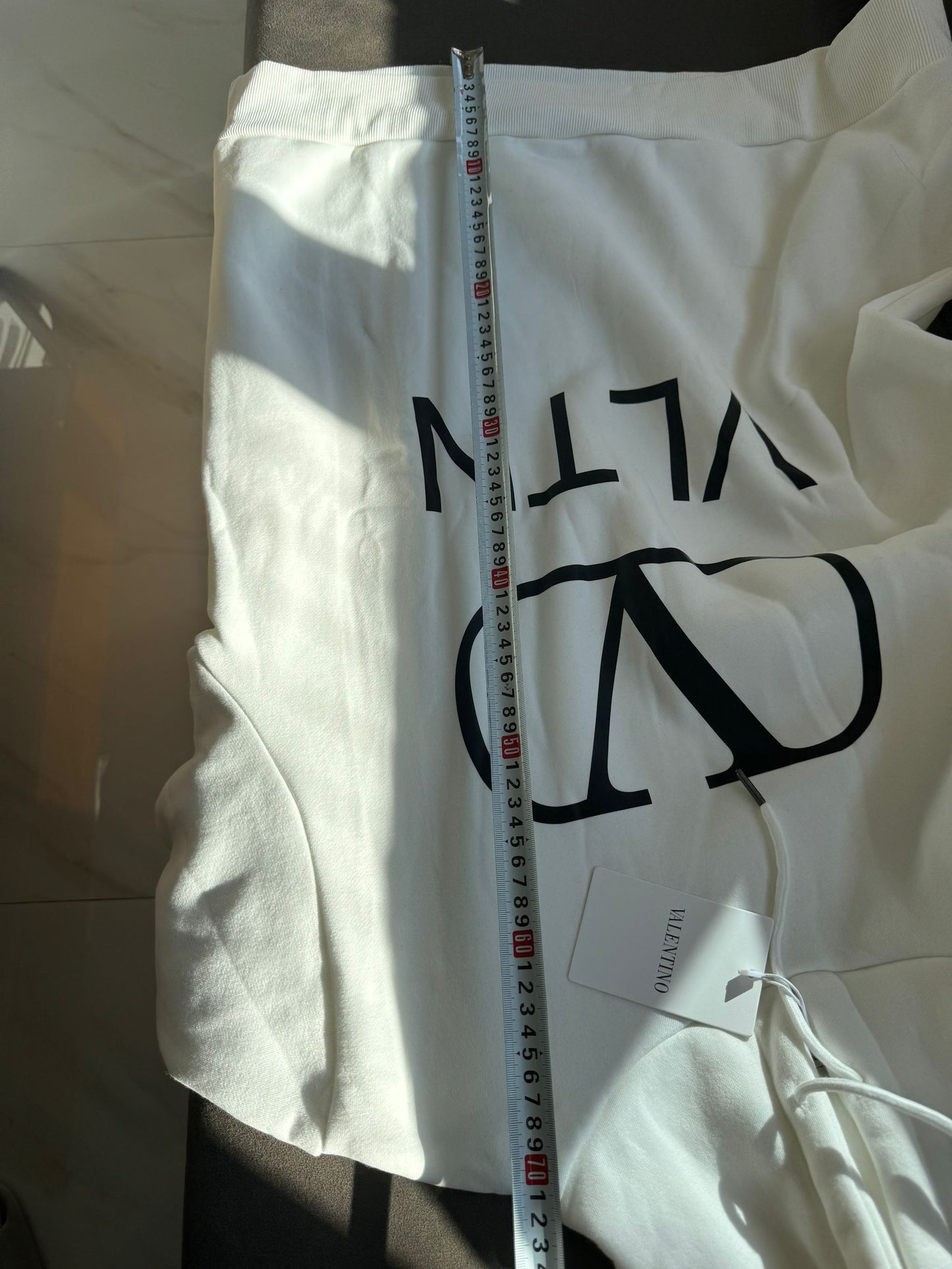 Valentino VLTN white hoodie with bold logo print