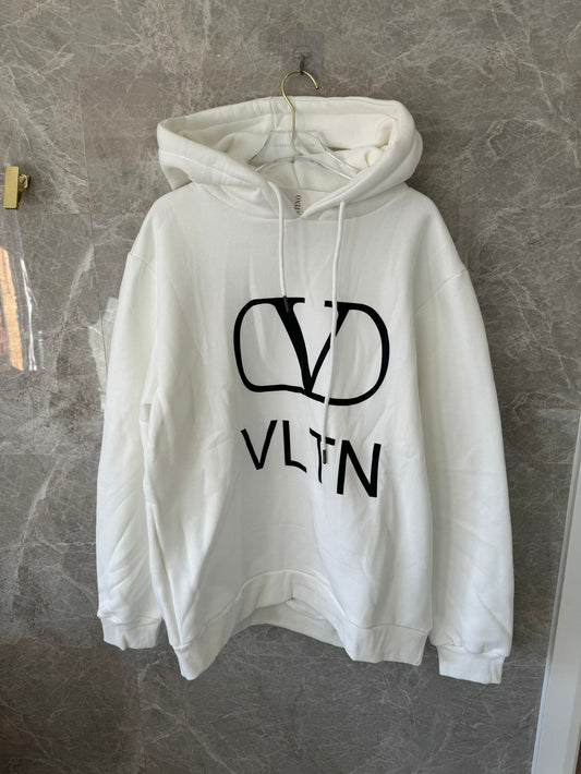 Valentino VLTN white hoodie with bold logo print