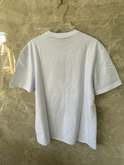 Burberry color block graphic t-shirt in white