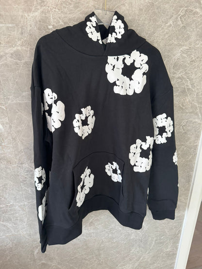 Denim Tears black hoodie with floral print