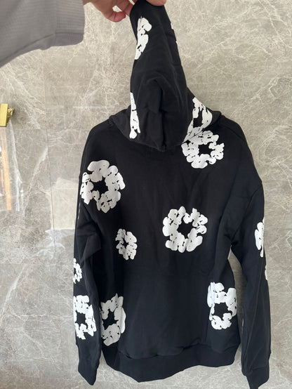 Denim Tears black hoodie with floral print