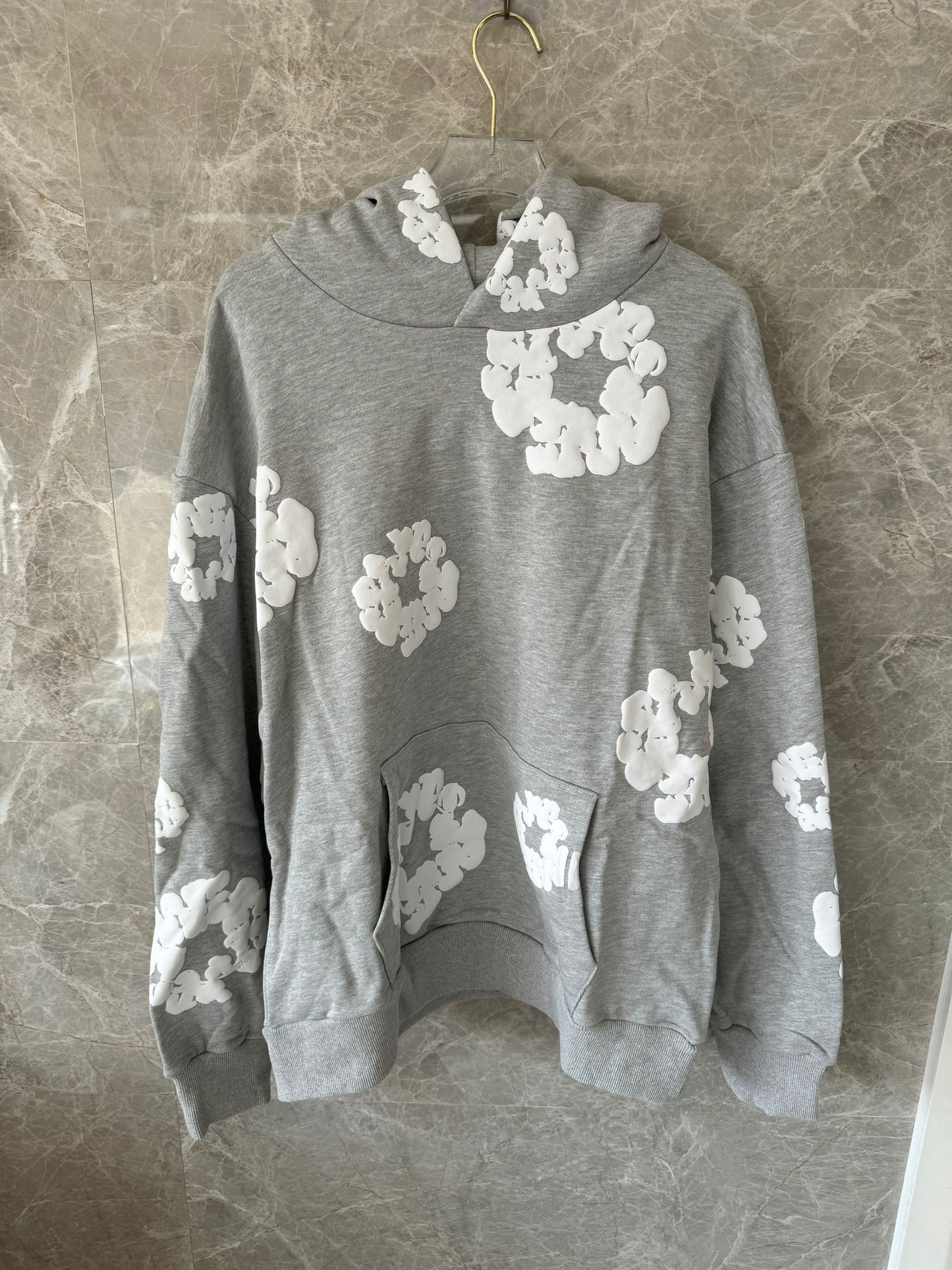 Denim Tears  floral grey hoodie